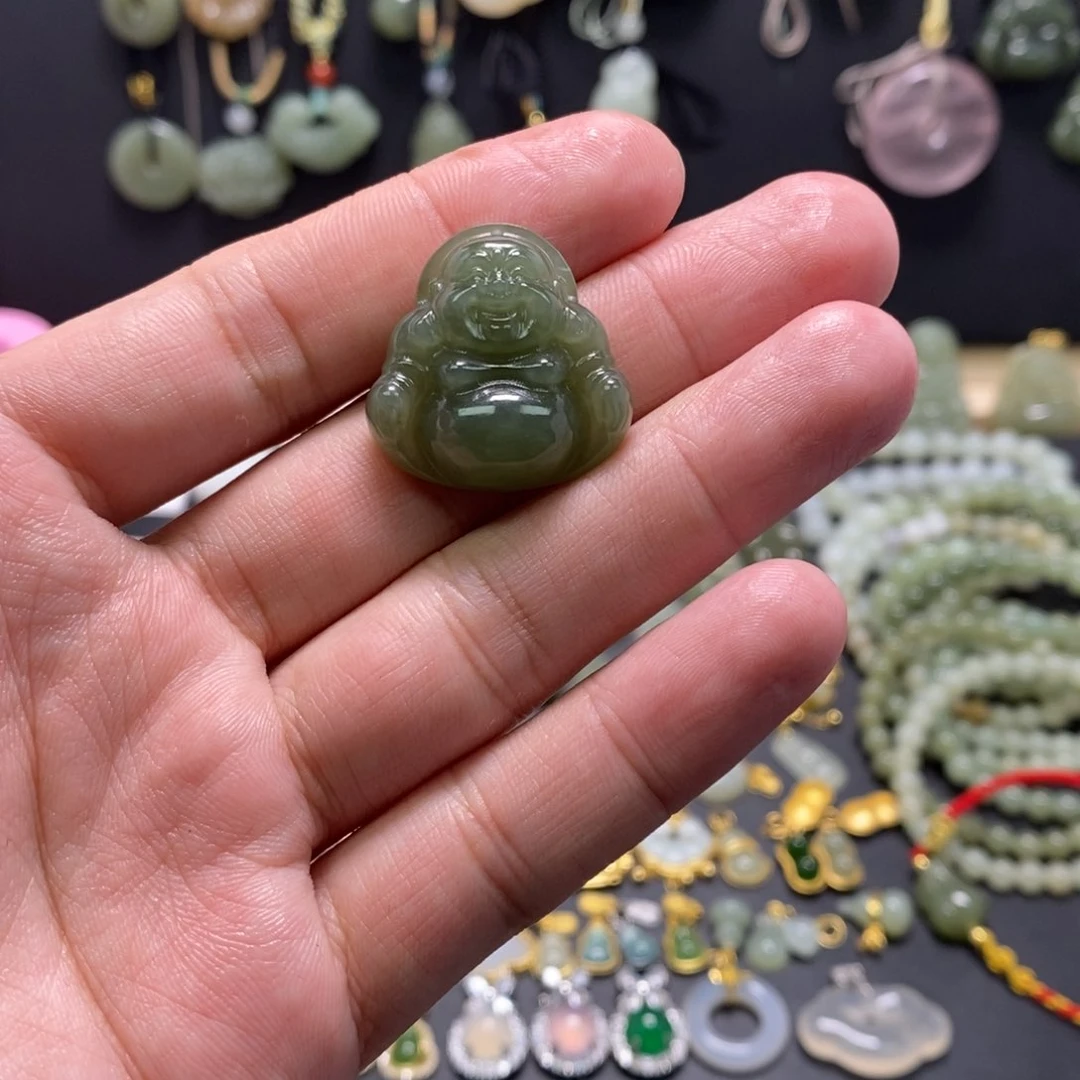 和田玉颈饰未镶嵌25佛公