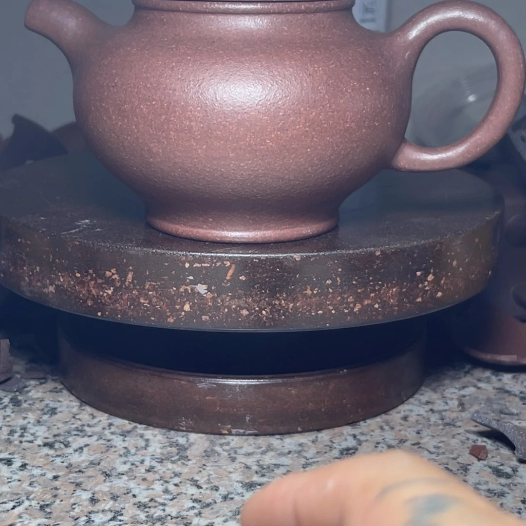 茶壶紫砂微瑕千禧紫泥大掇只