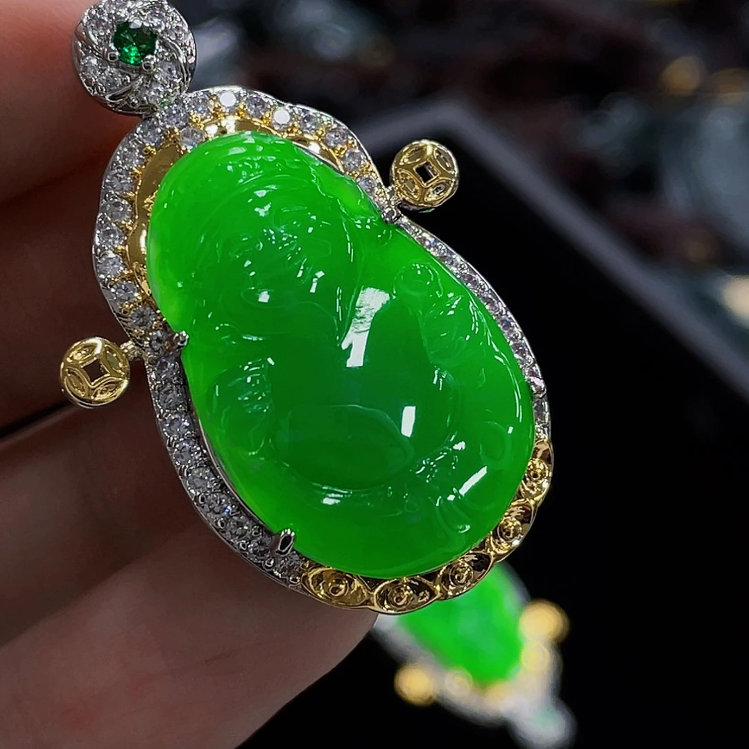 翡翠未镶嵌吊坠(不含链)