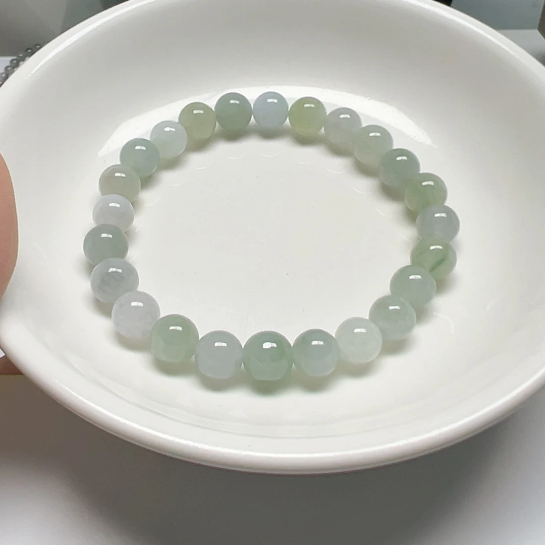 散珠翡翠纯天然缅甸翡翠A货卡7,21颗