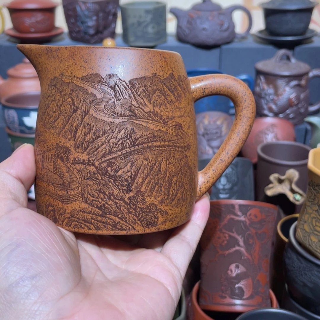 原矿紫砂手工主人杯