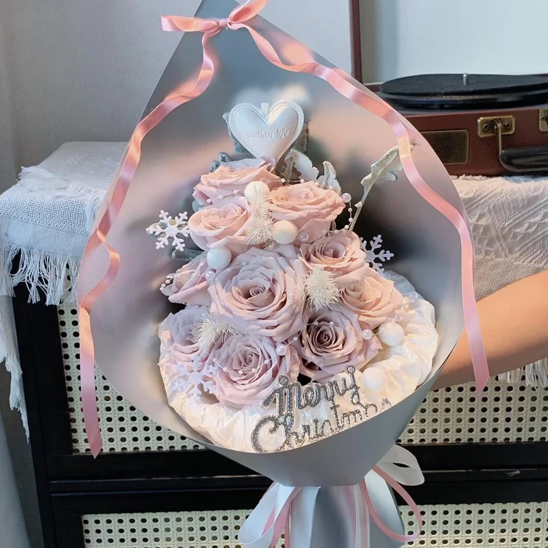 纯色加厚157克双面哑光金属造型纸硬卡纸花店高级鲜花包装材料