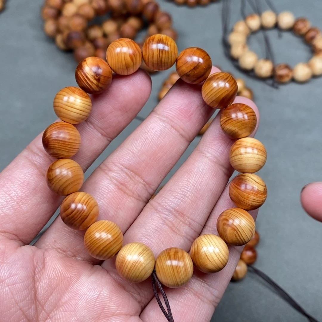 柏木（崖柏）手串/手链1.2黄金底