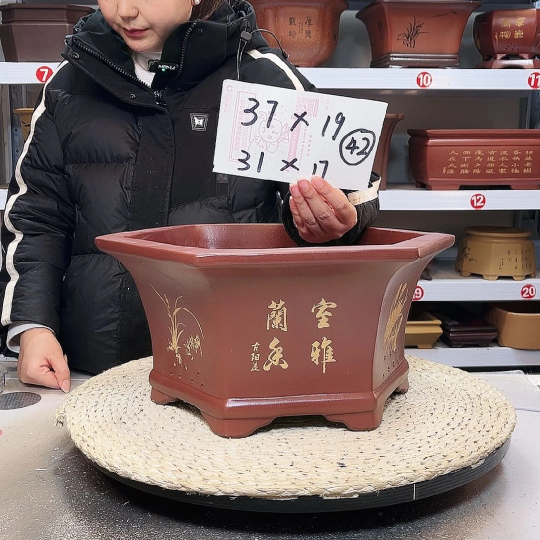 紫砂花盆紫砂花盆