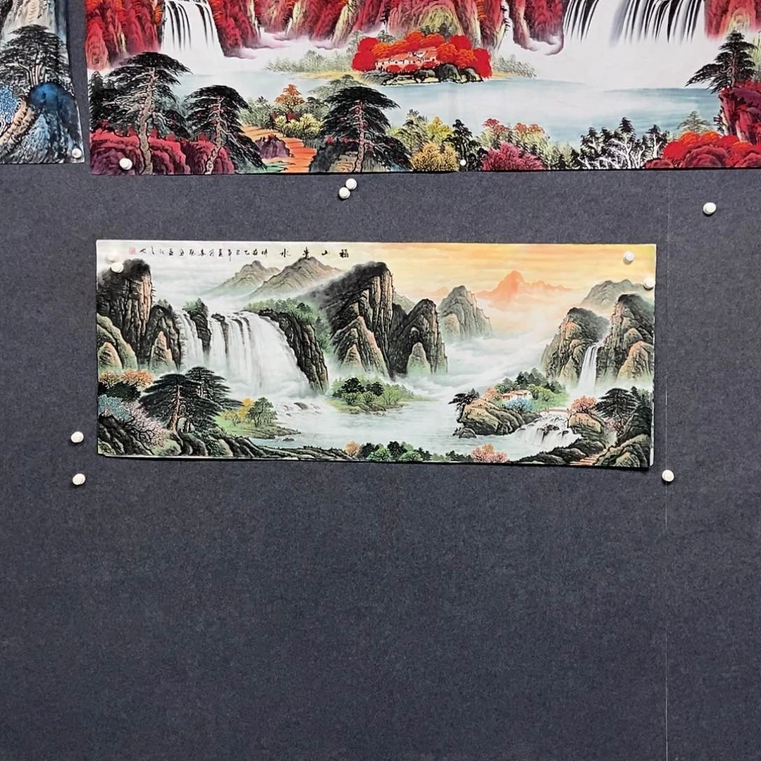 国画潮**家小六尺山水一副