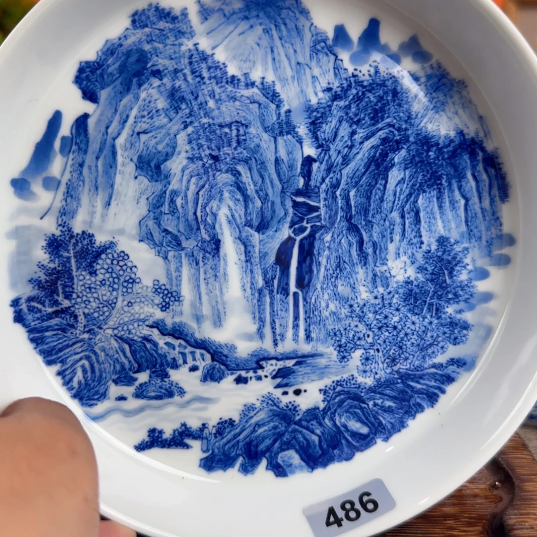 瓷片景德镇手绘青花茶器486