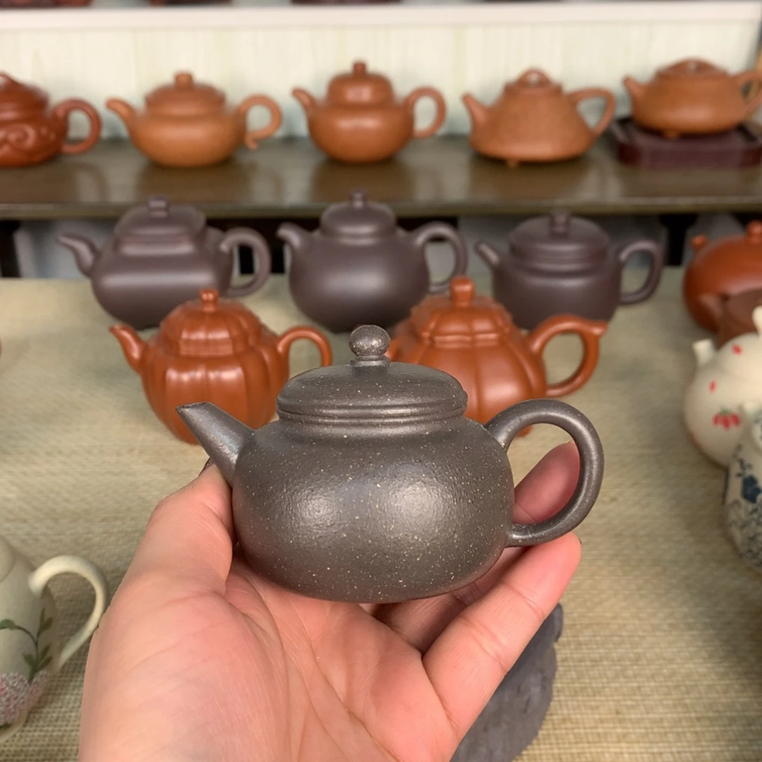 紫砂茶壶天青匏尊容量80