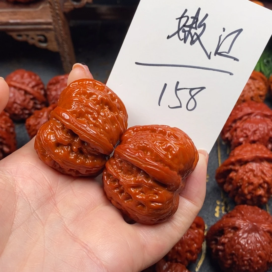 嫩***酱文玩核桃吊坠元宝a江