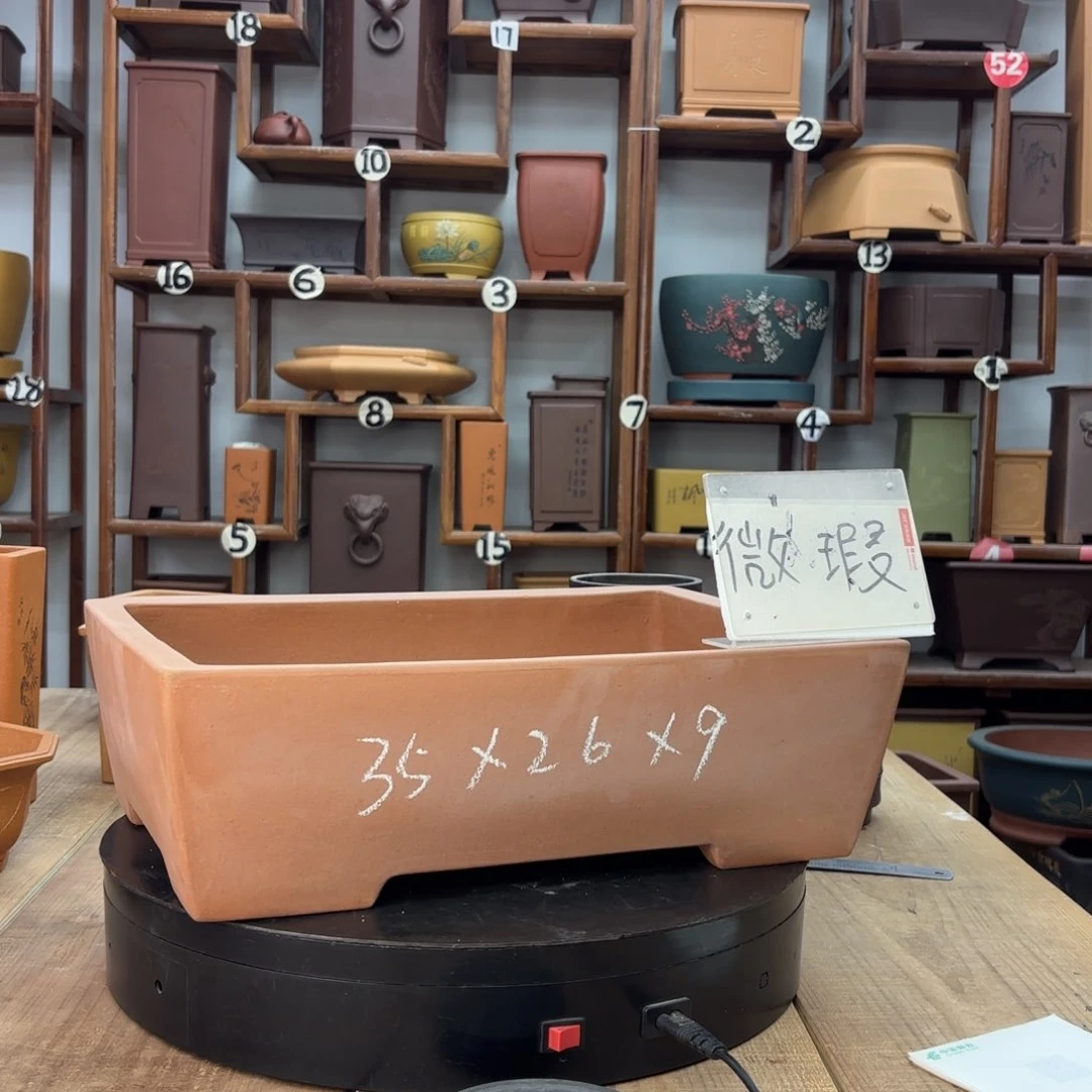 紫砂花盆微瑕放漏