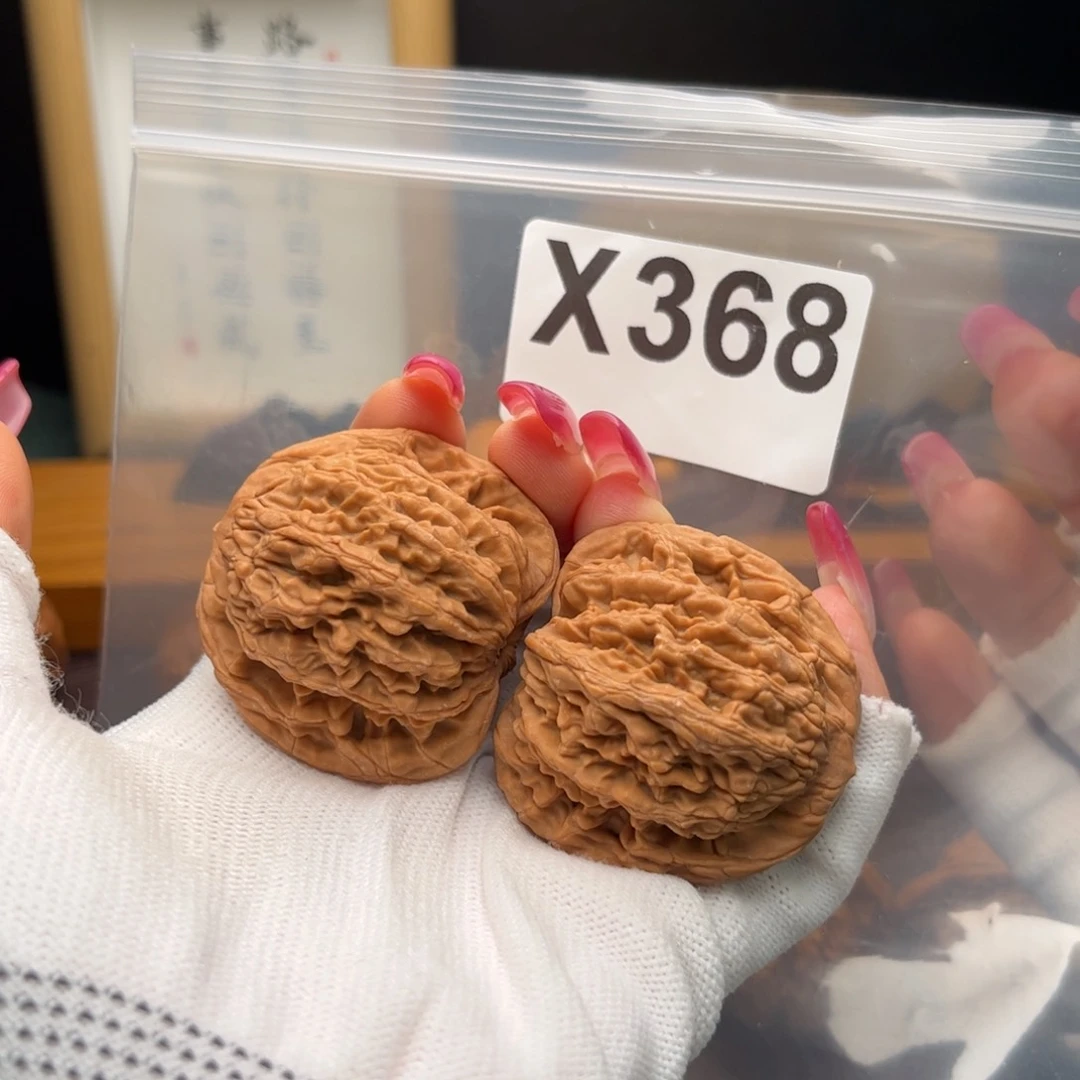 文玩核桃把件42左右虎头x 368