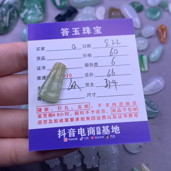 颈饰未镶嵌翡翠o