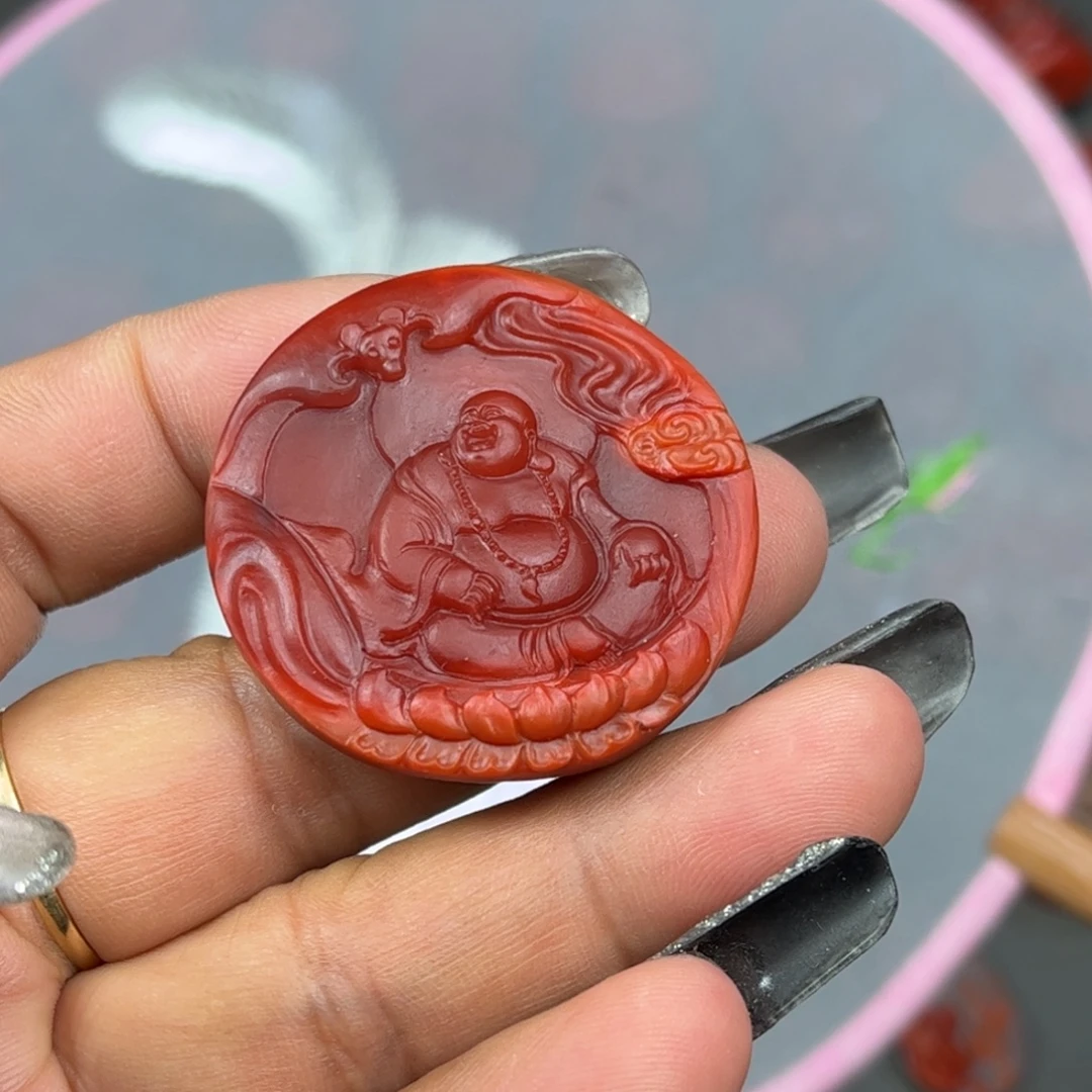 南红玛瑙未镶嵌吊坠