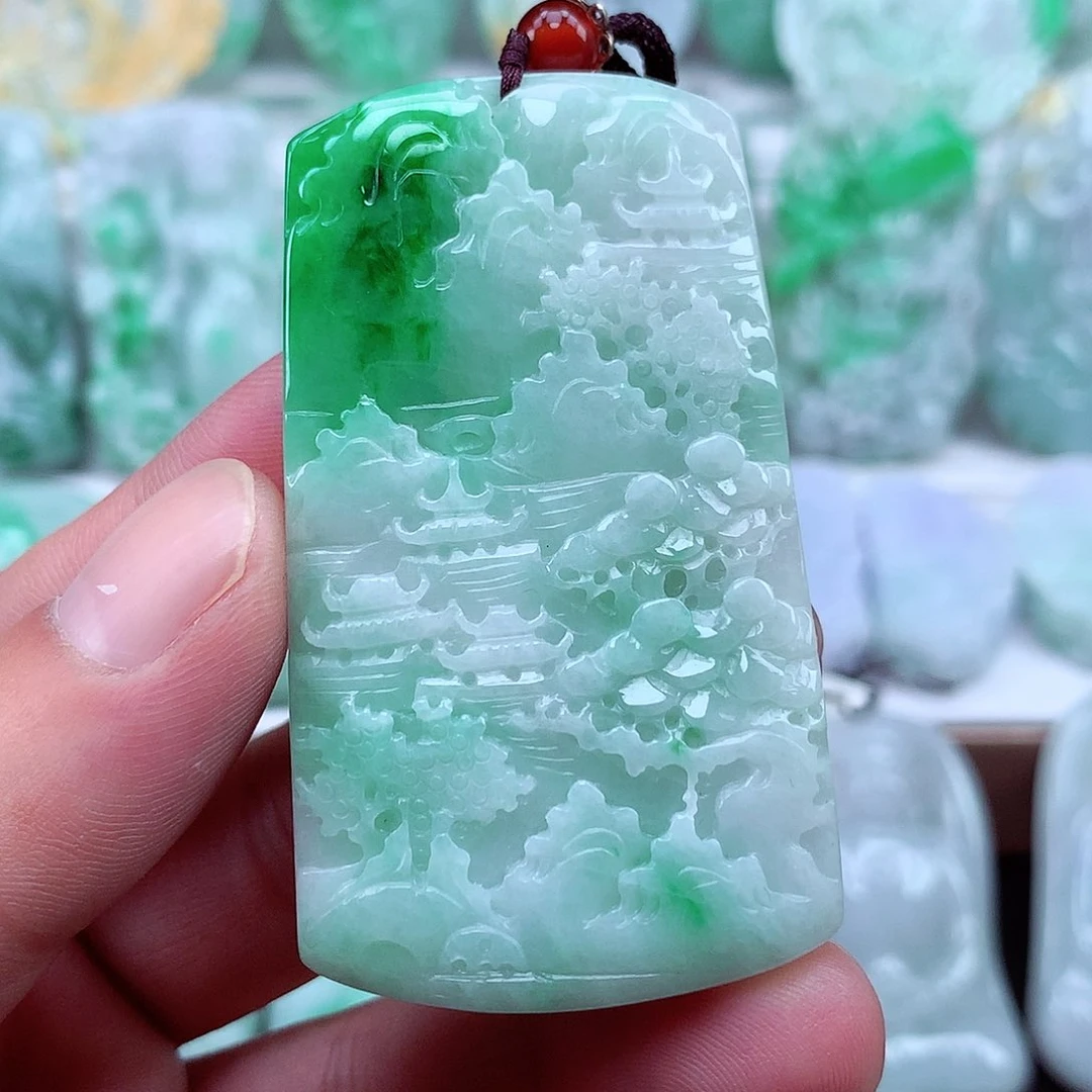 翡翠未镶嵌颈饰翡翠吊坠