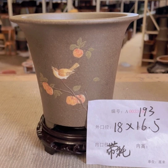 紫砂花盆紫紫砂盆