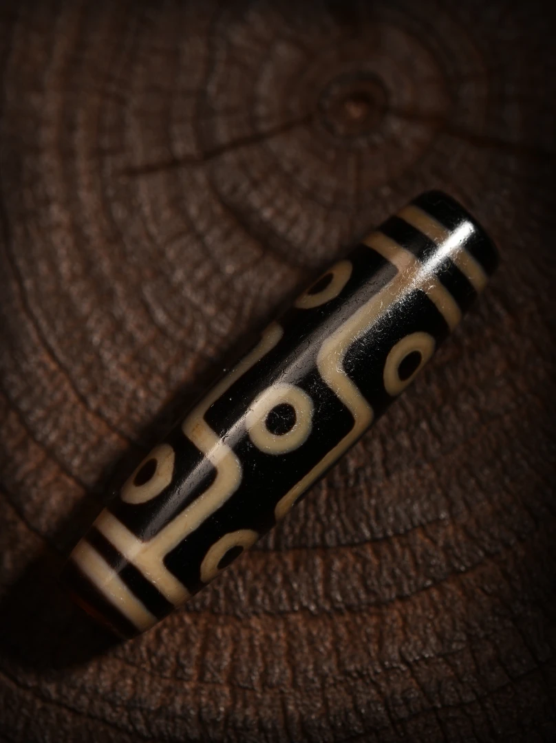 聚缘药香 手工定制锁骨链（现代染色玛瑙折线九眼天珠制品文玩）