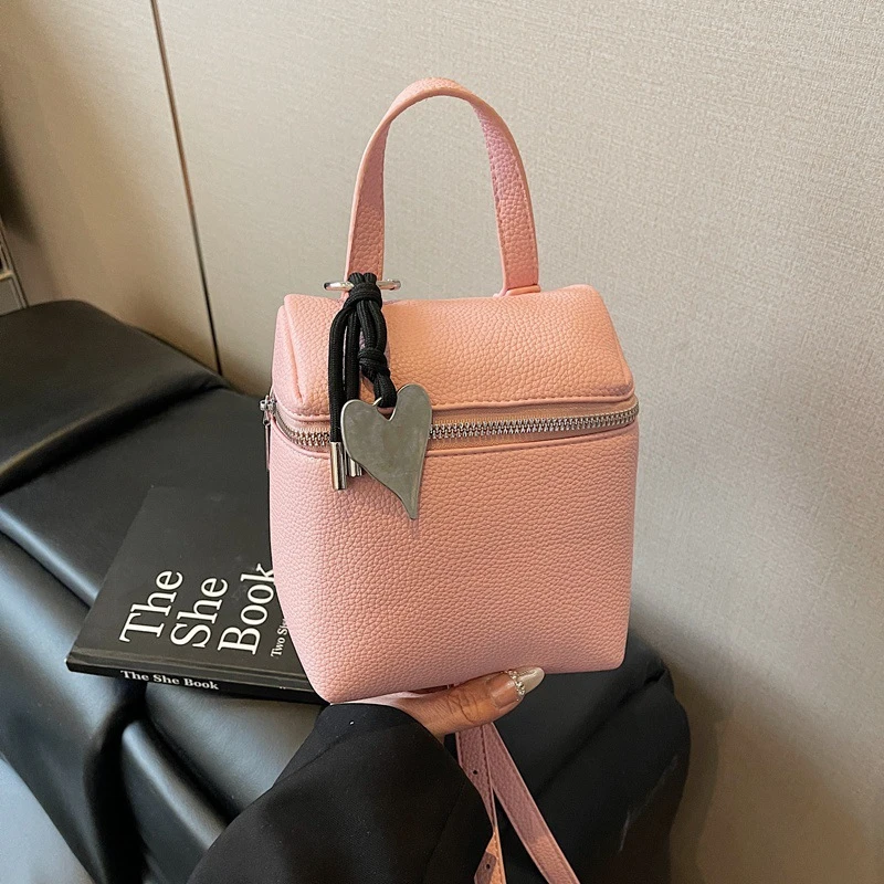 小众简约手拎盒子包女2025春夏新款韩版时尚单肩包高级感潮女包