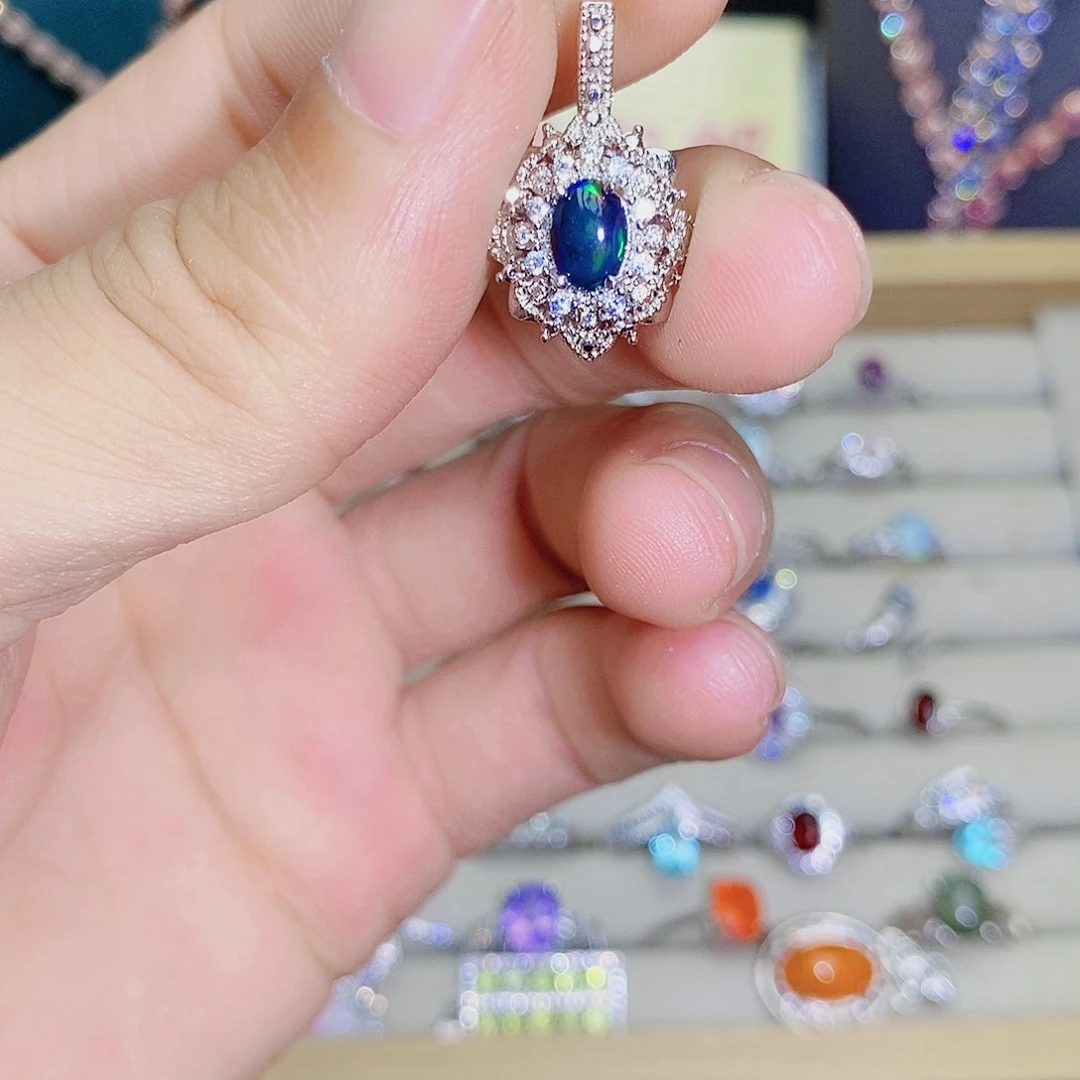 欧泊未镶嵌吊坠(不含链)