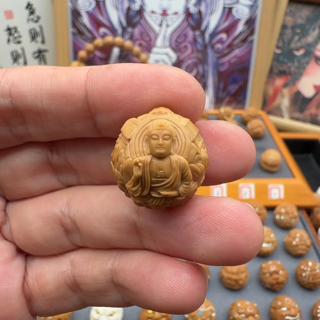 吊坠猴头核桃大日如来