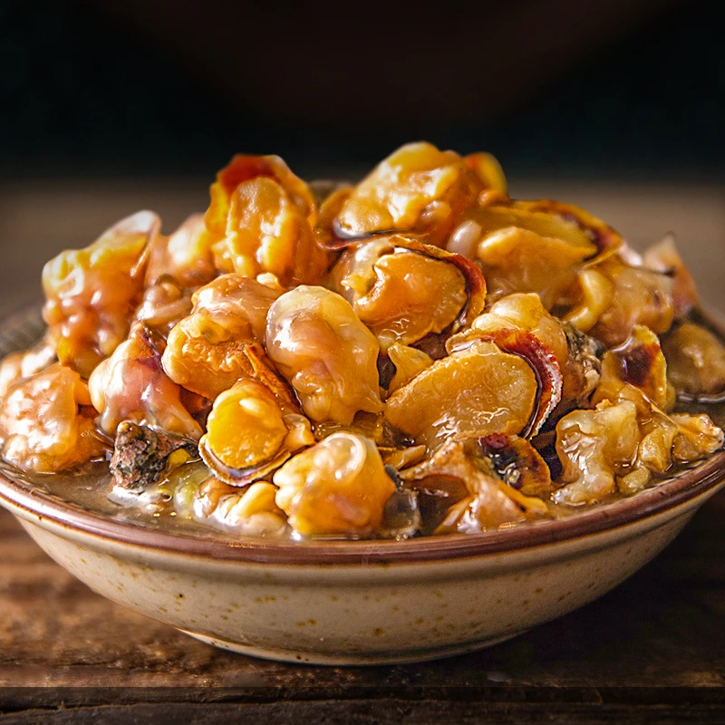 舟山特产嵊泗辣螺海螺腌制醉辣螺酱下饭菜海鲜海产品即食罐装罐头