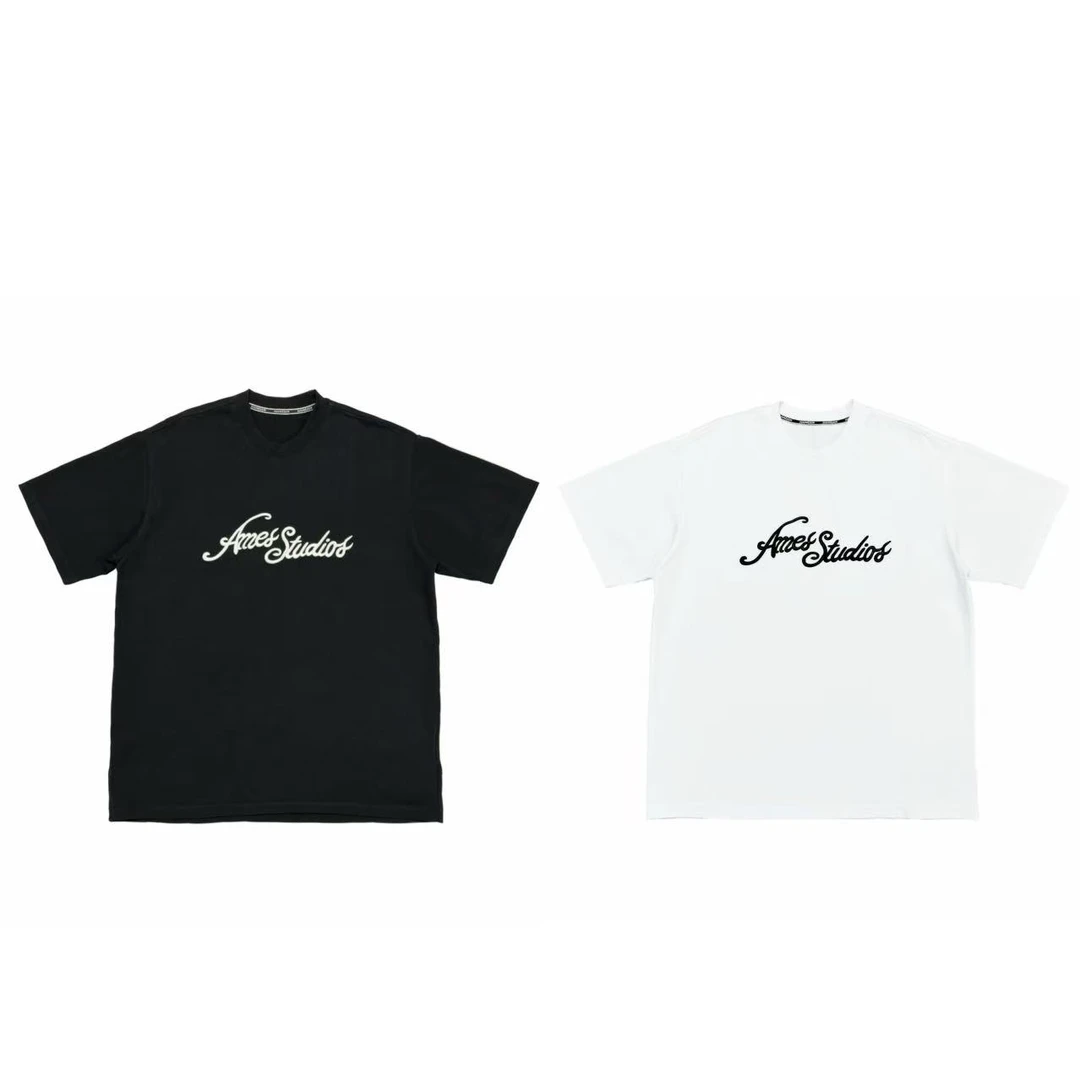 [MQ]黑白两色花体刺绣艺术字母闲百搭短袖儿童体恤(春日满满)夏季