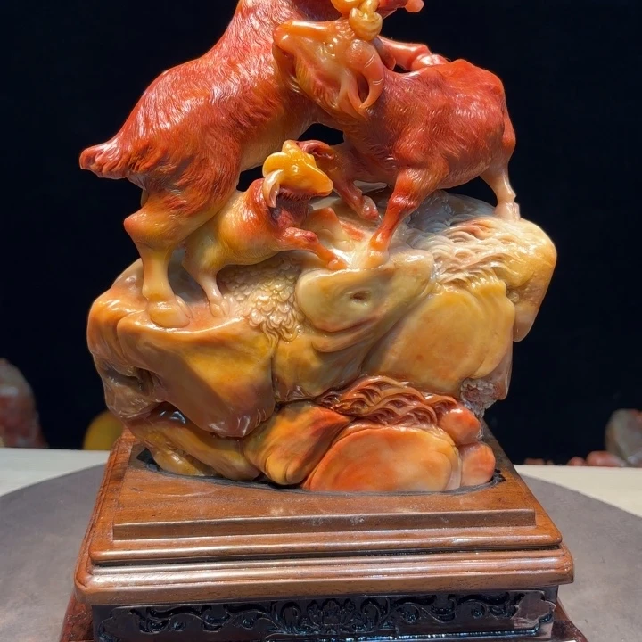 用***5寿山石寿山石摆件