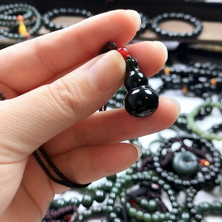 手链未镶嵌和田玉（青玉）