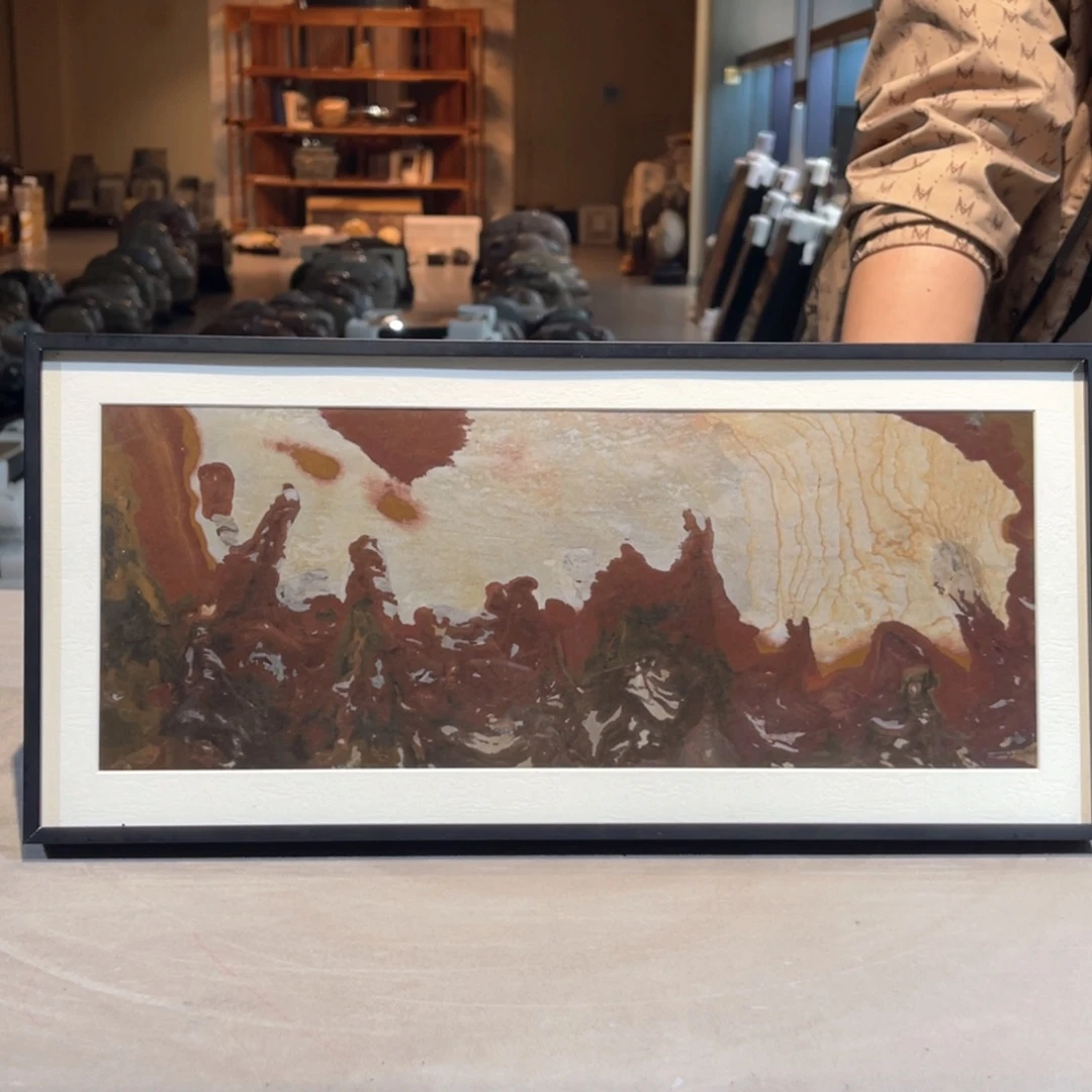 彩石三峡清江画面石