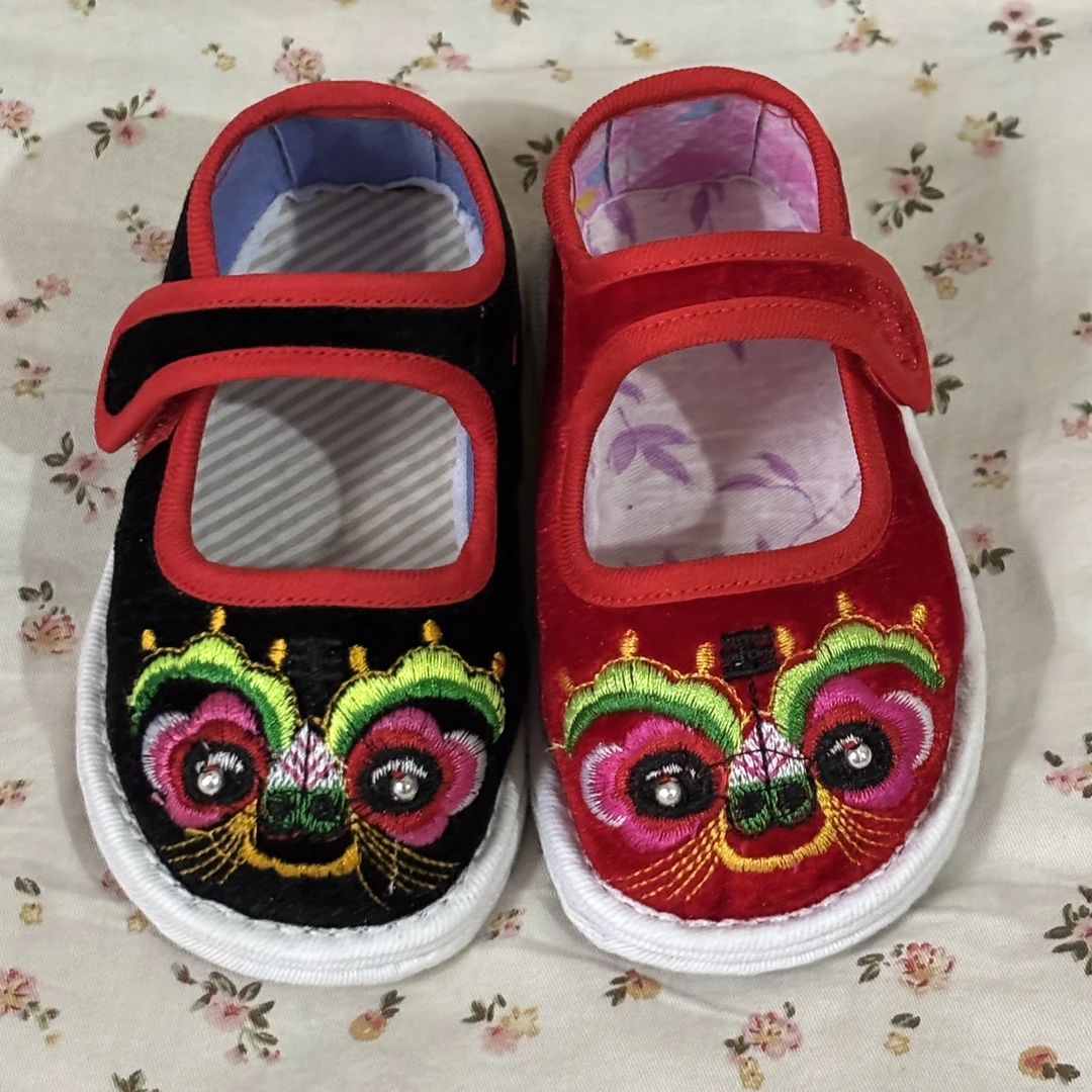 虎头鞋婴儿传统纯手工老虎鞋男女宝宝儿童春秋千层底学步单鞋布鞋