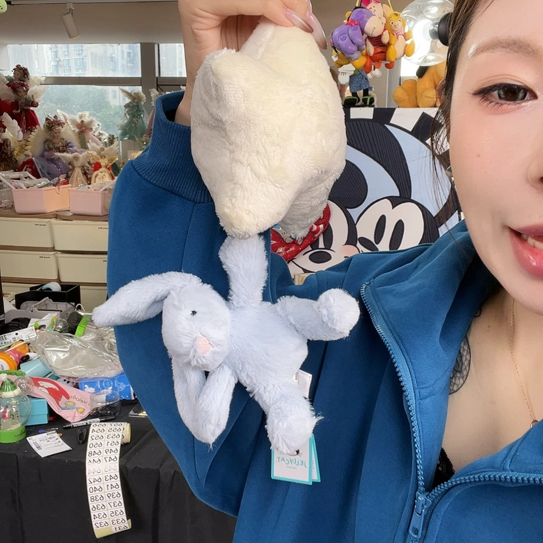 毛绒631号蓝色兔子摇铃