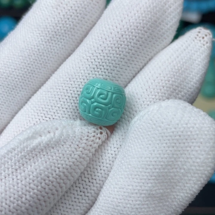 高瓷绿11mm回纹老型
