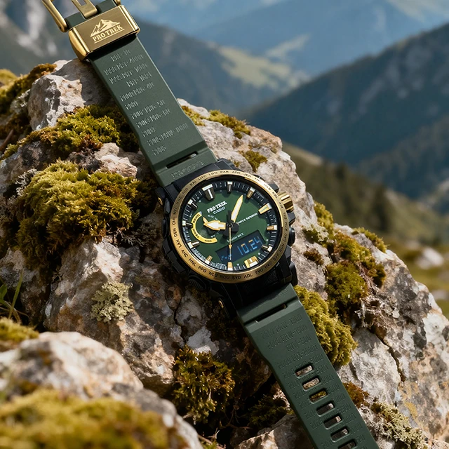 卡西欧手表【PROTREK30周年】特殊背刻太阳能六局电波运动PRW-61ANS