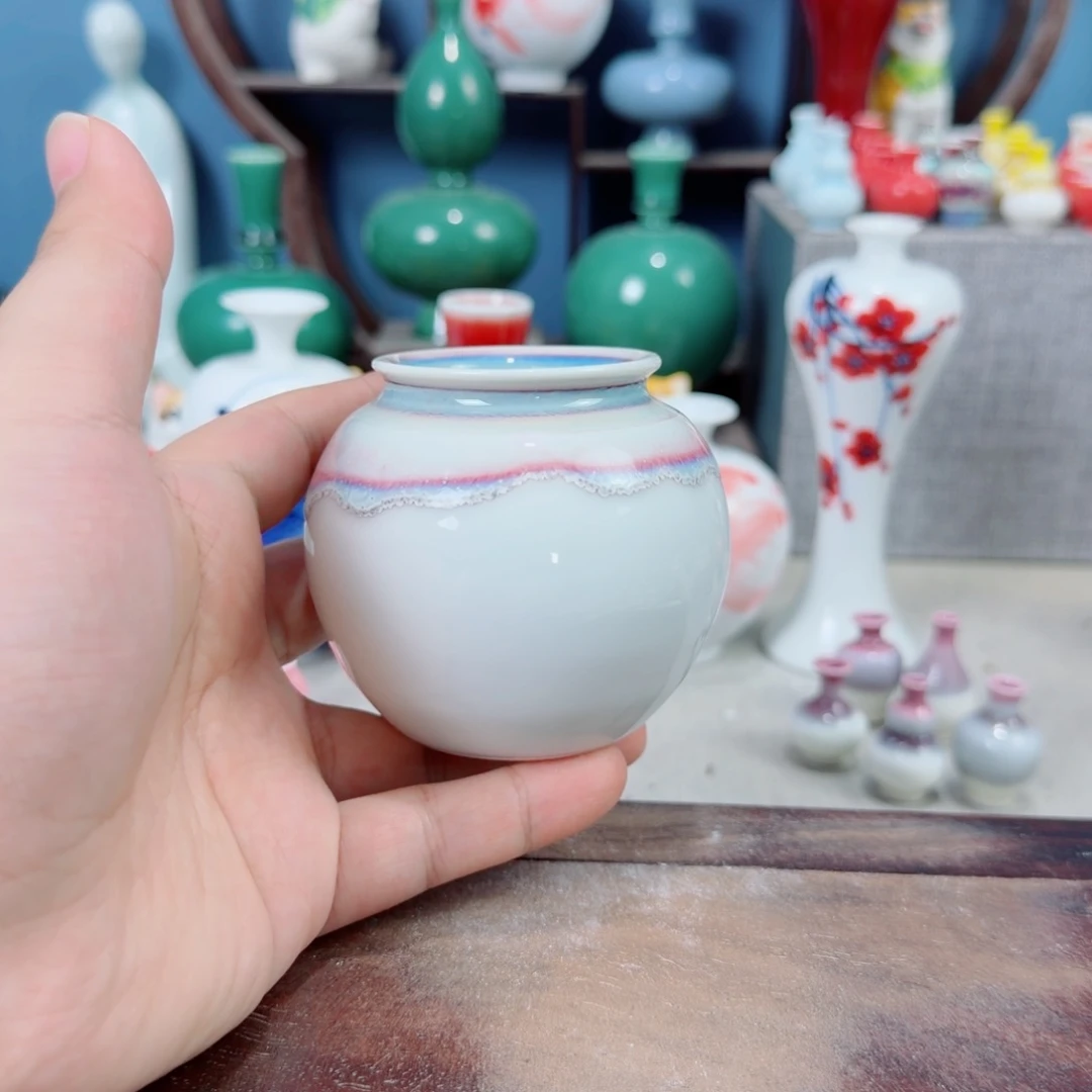 陶瓷手工小花器摆件