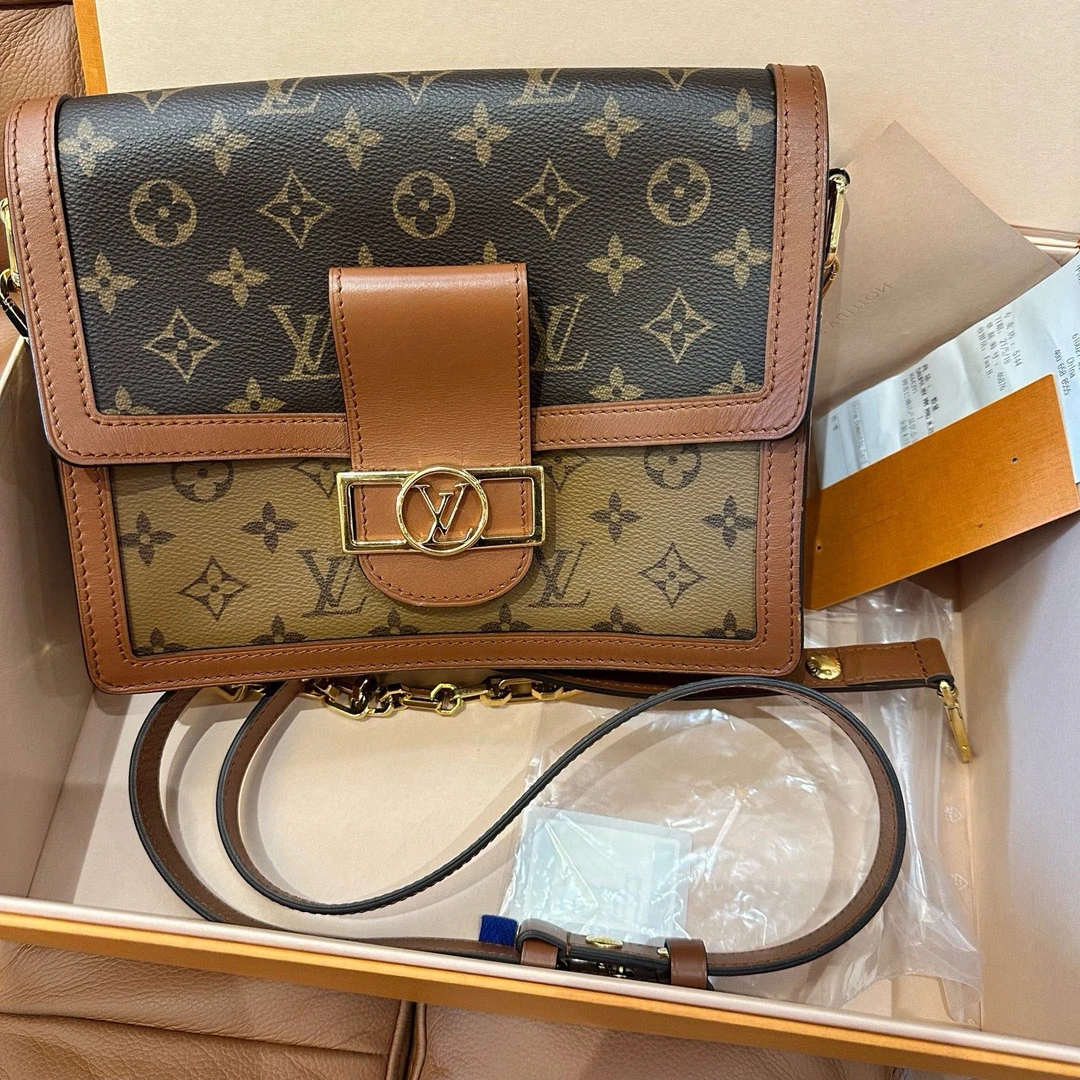99新 LouisVuitton/路易威登 林纳奢品丨达芙妮中号单肩包