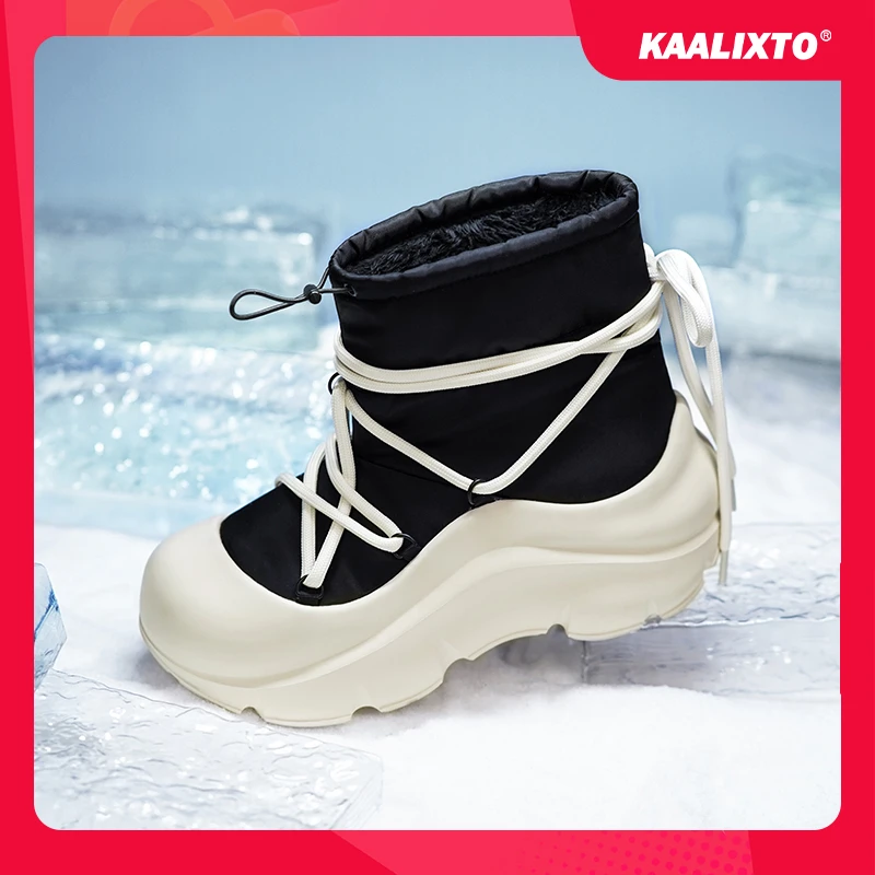 Kaalixto雪地靴低帮增高星星鞋保暖搭子加绒厚底时尚加厚