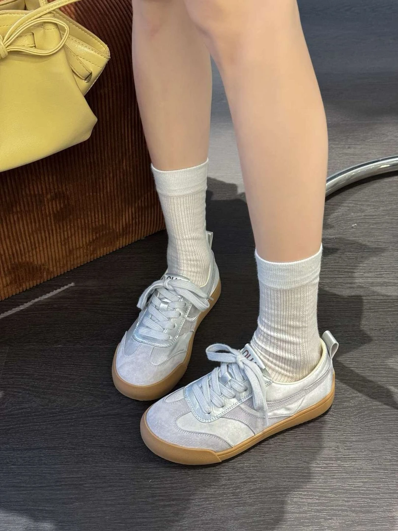 3862春季德训鞋夏季系带时尚休闲鞋ins鞋子运动鞋