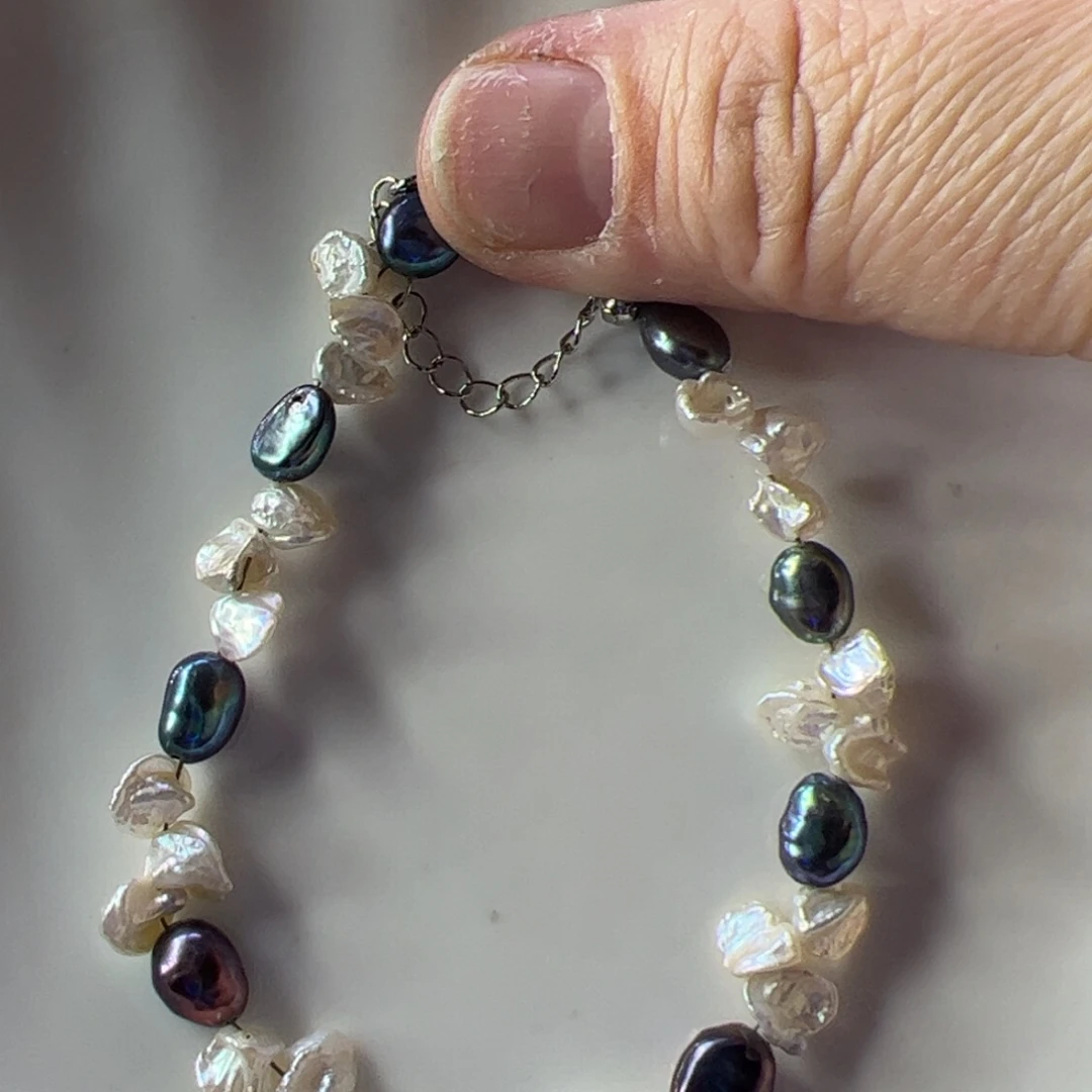 合金手绳淡水珍珠752