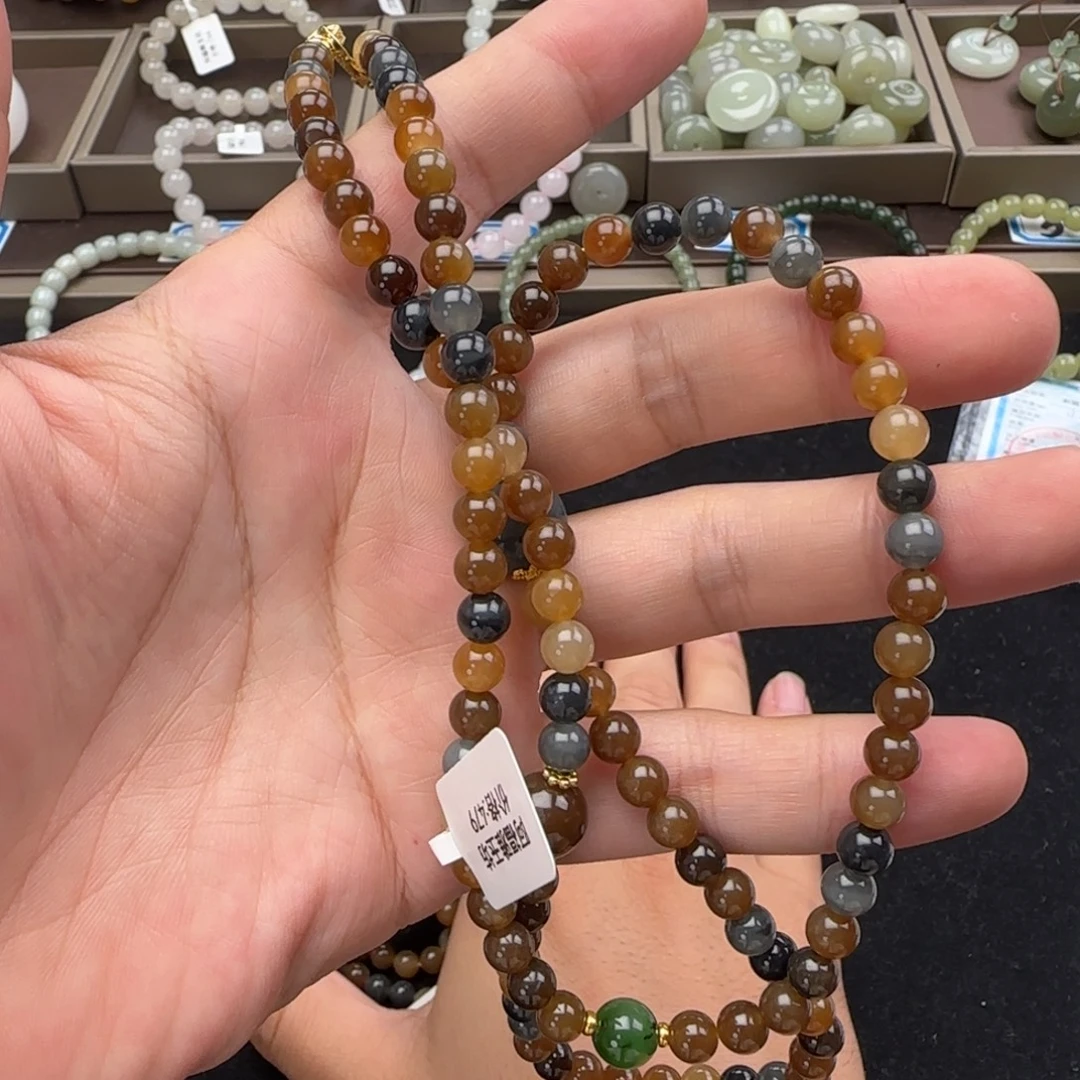 和田玉未镶嵌手链卡6楼兰小米链108，4