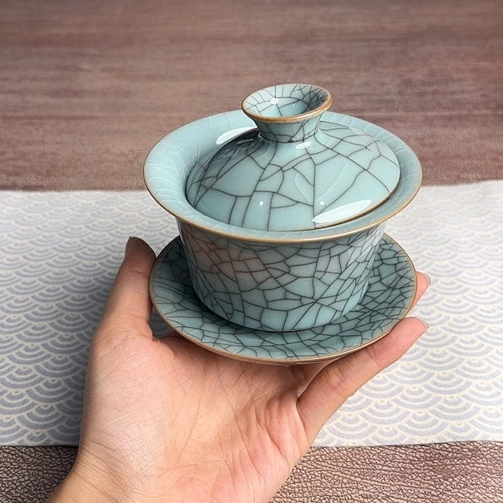 龙泉云间青瓷小米茶器