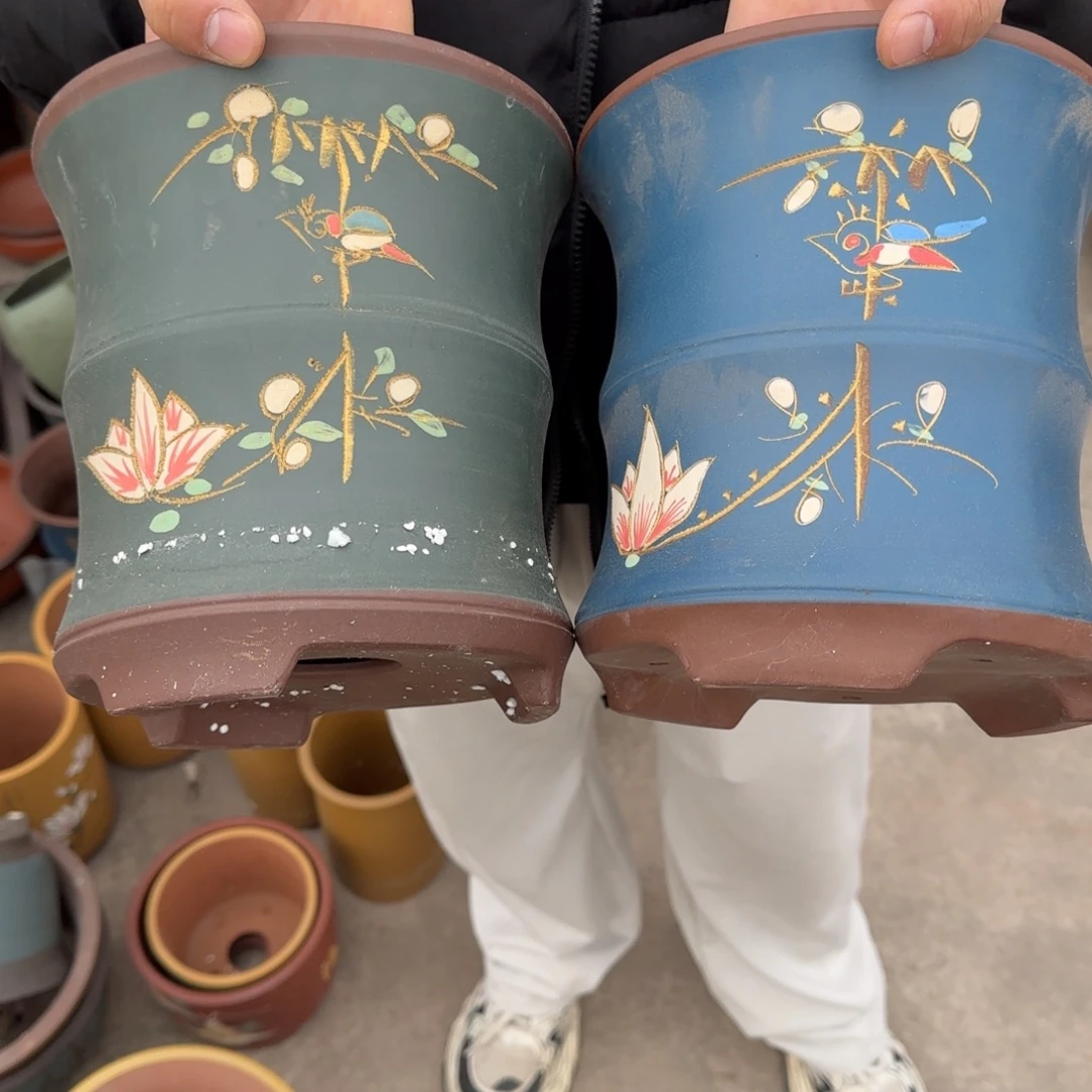 紫砂花盆口径15.18口径