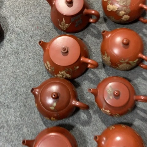 福***多紫砂茶壶陶瓷摆件工艺品