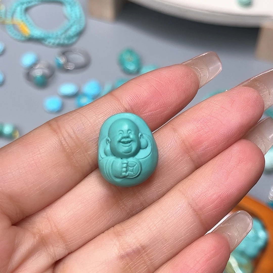 绿松石未镶嵌珠宝半成品