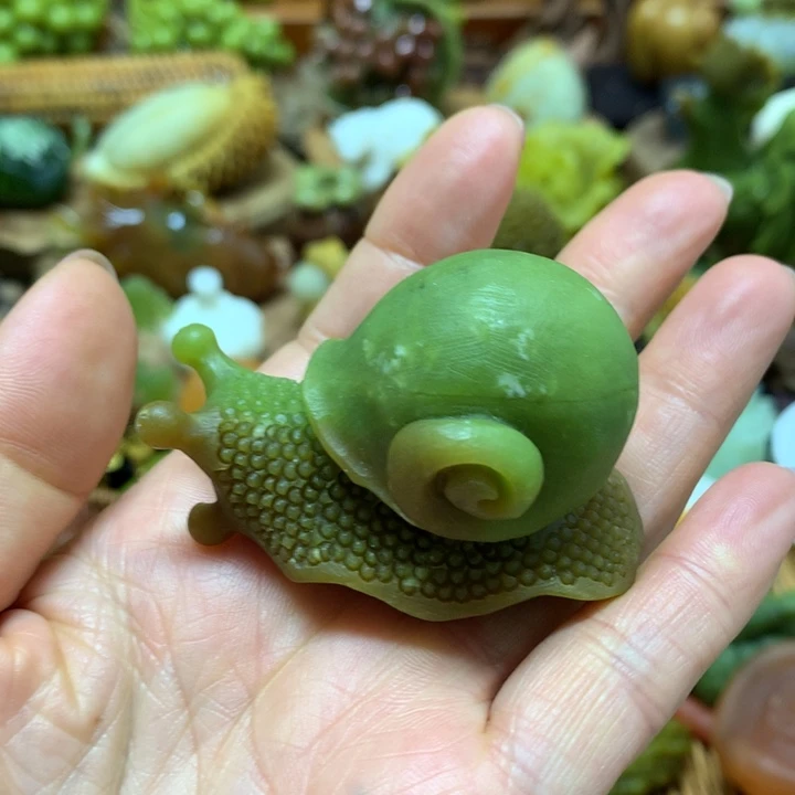 未镶嵌蛇纹石玉手把