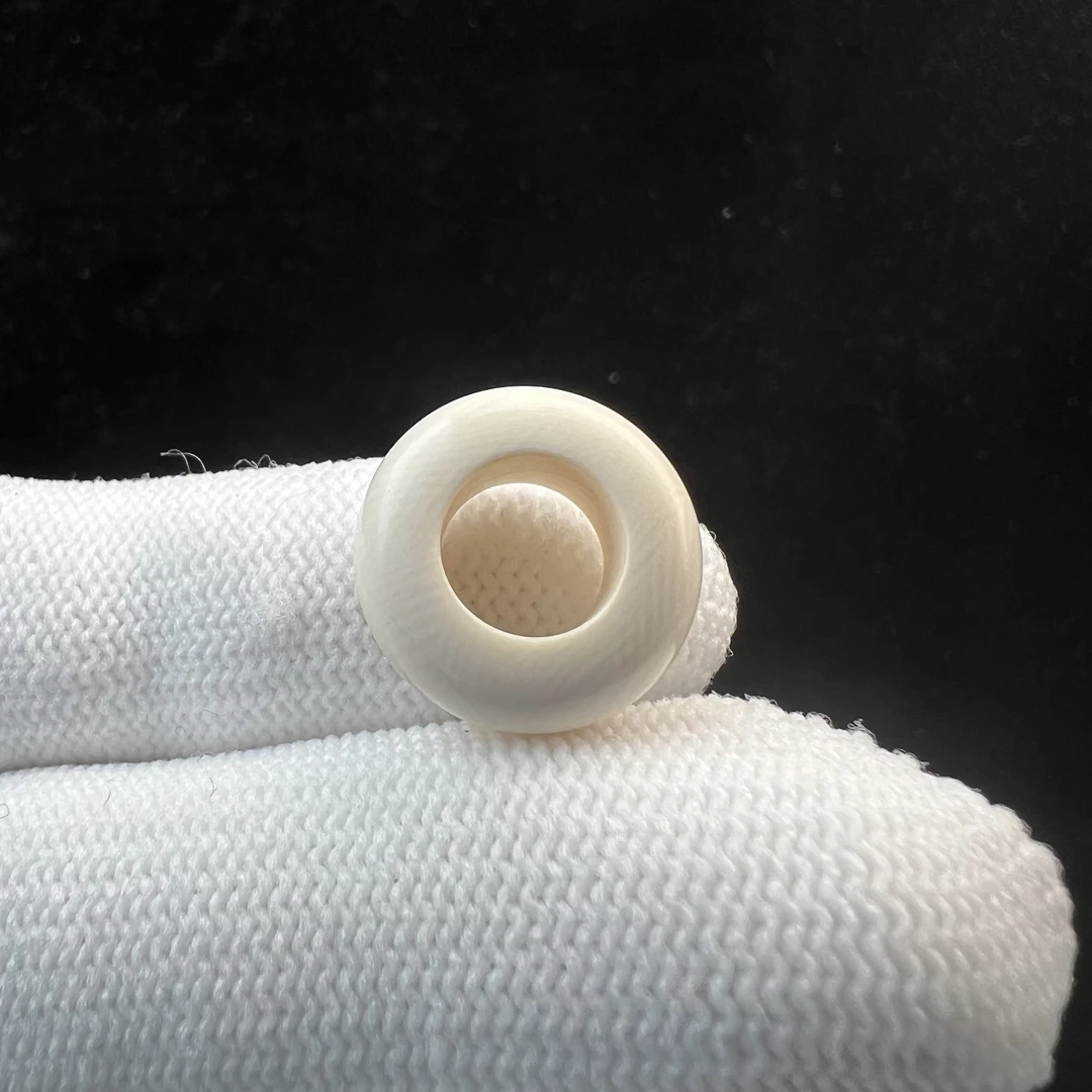 D1440天然猛犸牙跑环戒指内径7.7mm支持鉴定 假一罚四