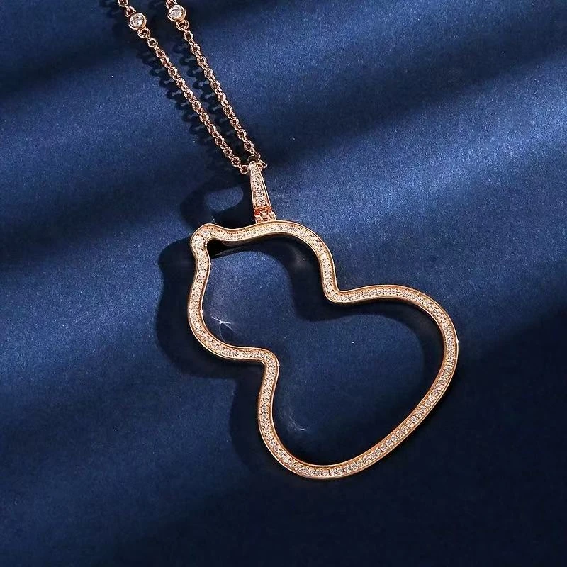 铜合金项链 铜合金XL65 大葫芦项链