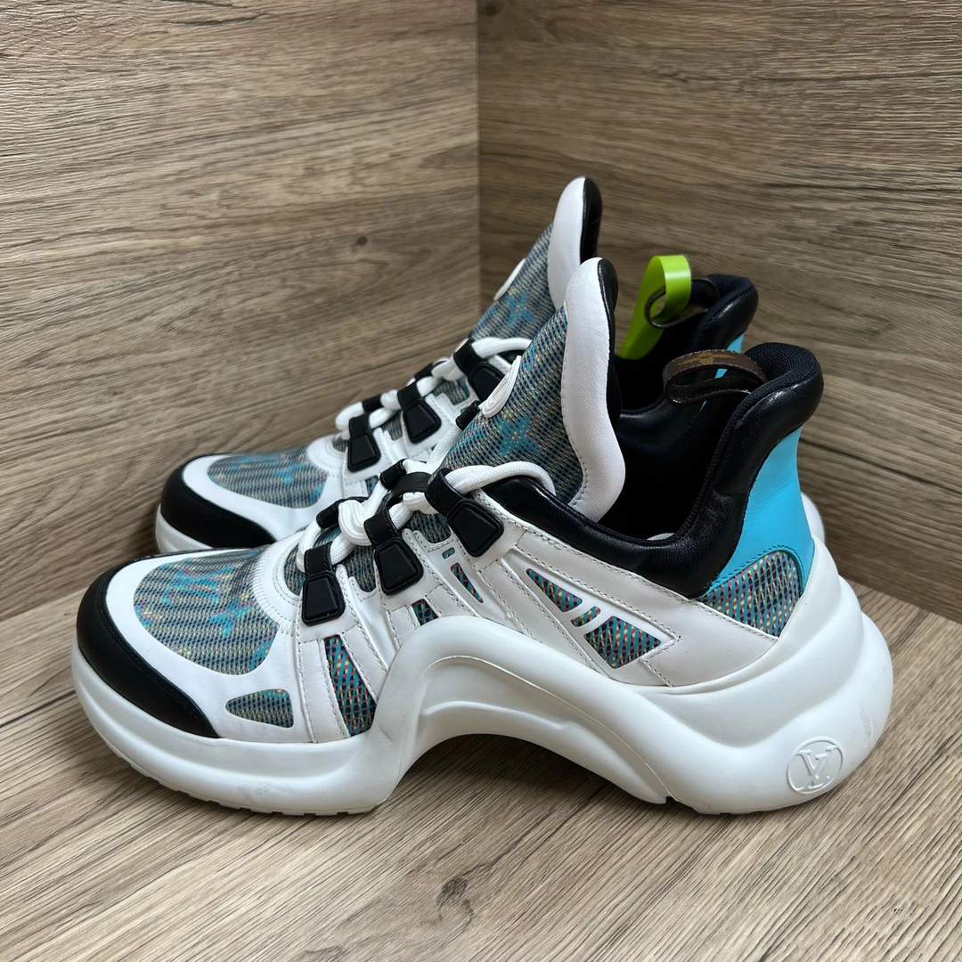 99新 LouisVuitton/路易威登 Archlight 蓝黑拱桥鞋 41码