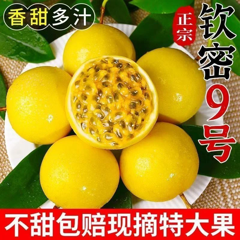 钦蜜9号百香果新鲜当季水果无酸多汁富含维C