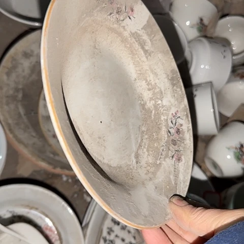 瓷片国营厂库存微瑕18厘米