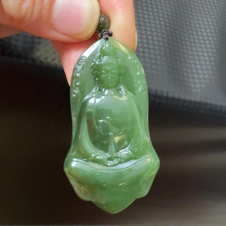 颈饰未镶嵌和田玉特细观音