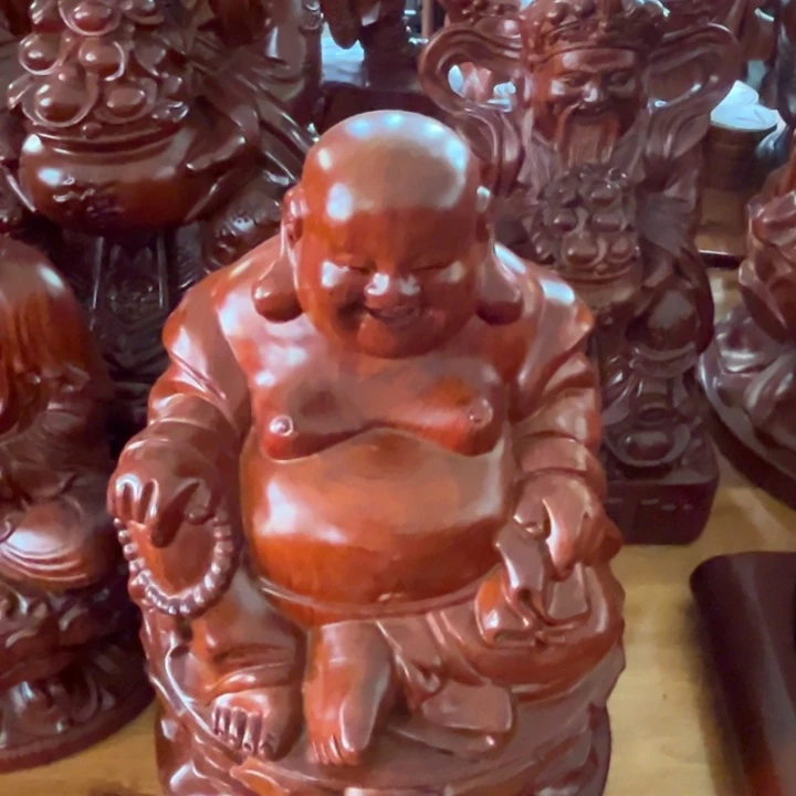 古夷苏木弥勒摆件