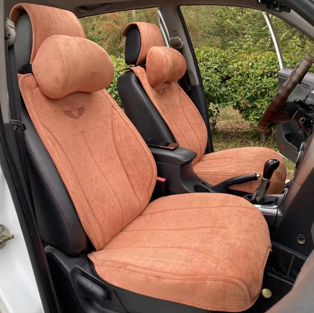 新款 乳胶马鞍垫 拉姆斯翻毛半包围汽车坐垫 五座车四季通用